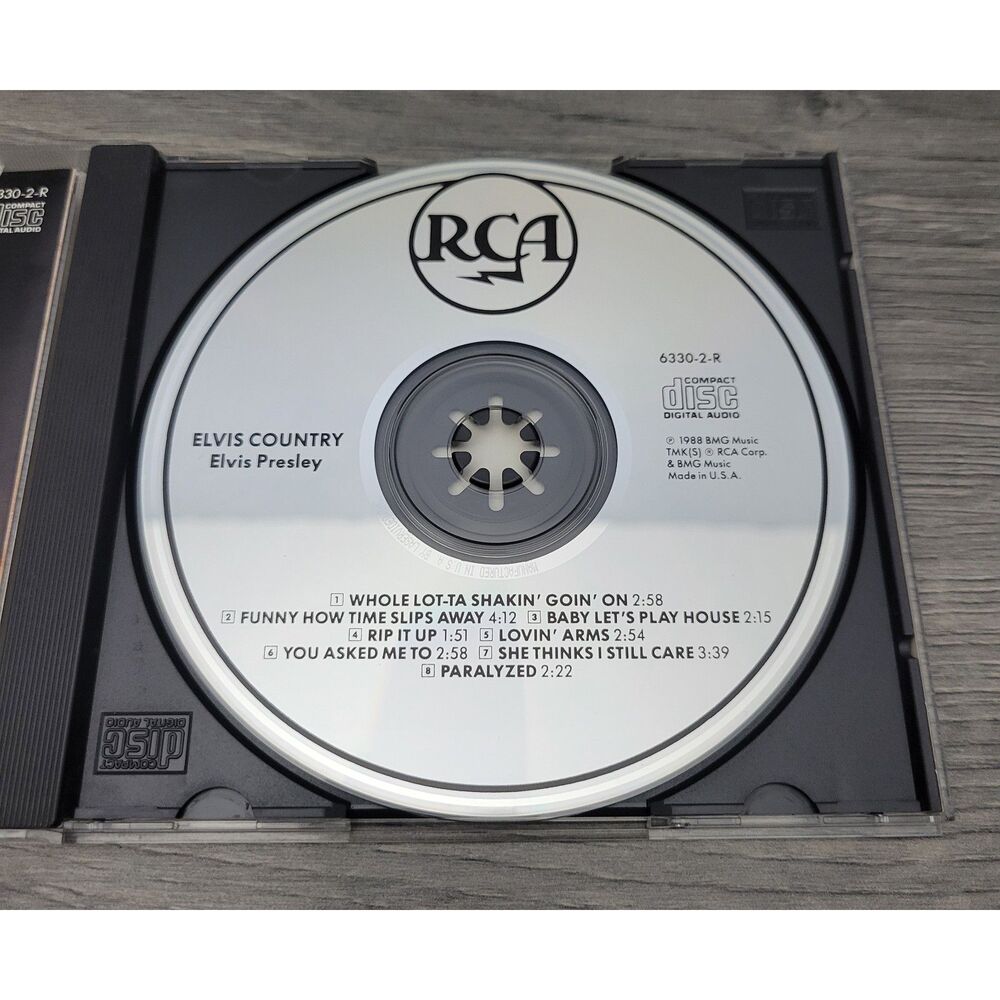 VTG 1988 BMG Music Elvis Presley Elvis Country CD I'm 10,000 Years Old - Picture 5 of 6